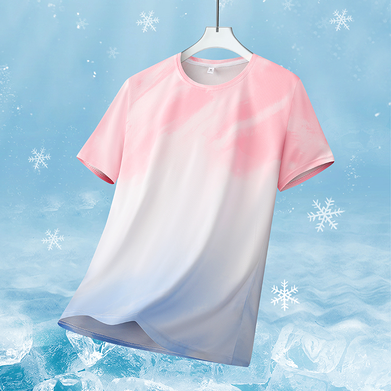 Badminton Lovers - Women's Gradient Quick-drying Sports Short Sleeves