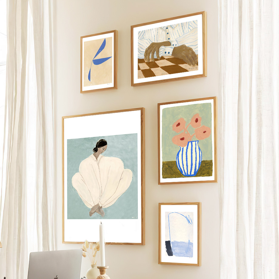 Pajamas Girl Nude Line Curve G - Badminton Poster review and price