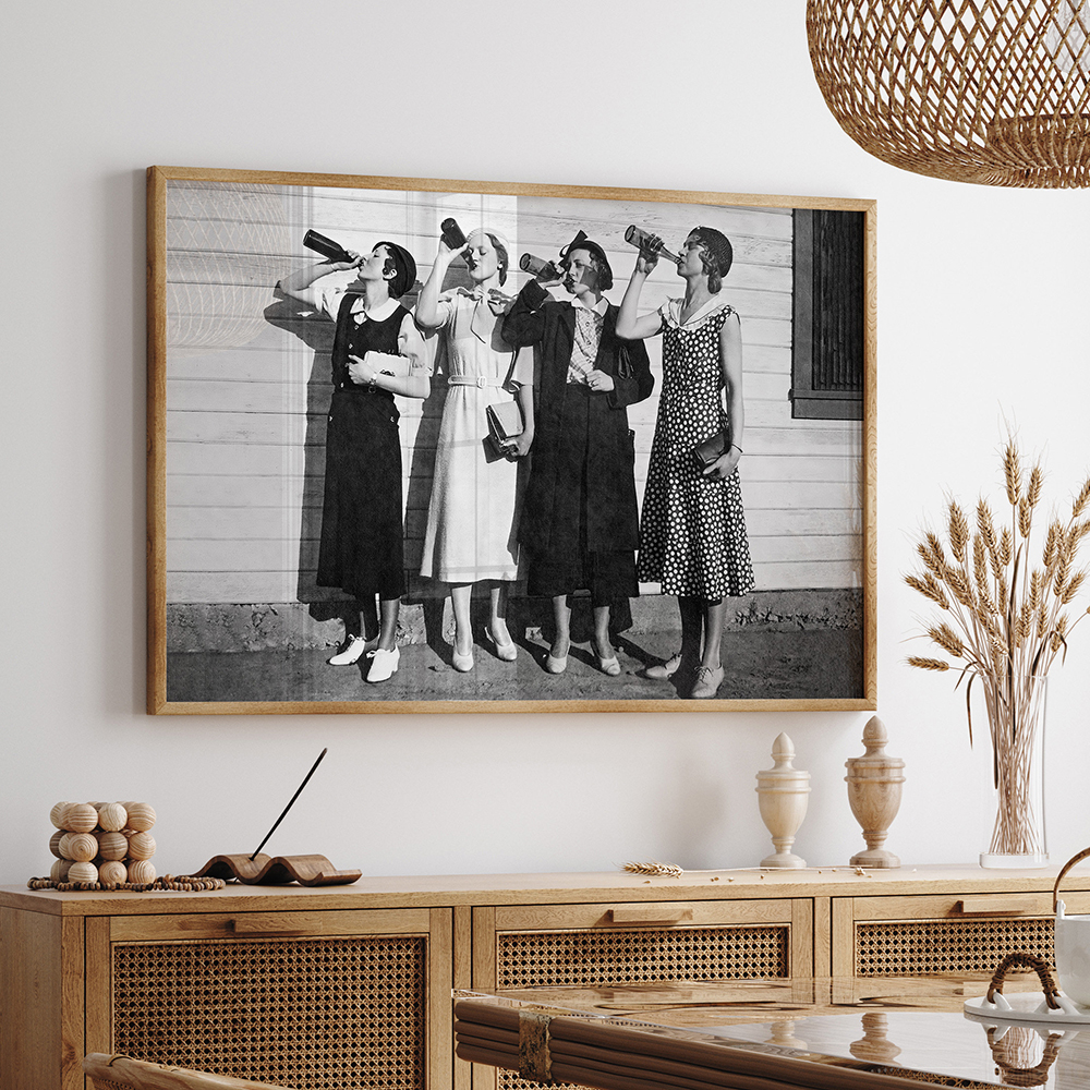 Vintage Black and White Art Po - Badminton Poster review and price