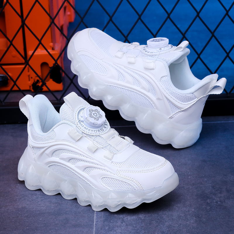 Children's White School Shoes  - Badminton Junior review and price