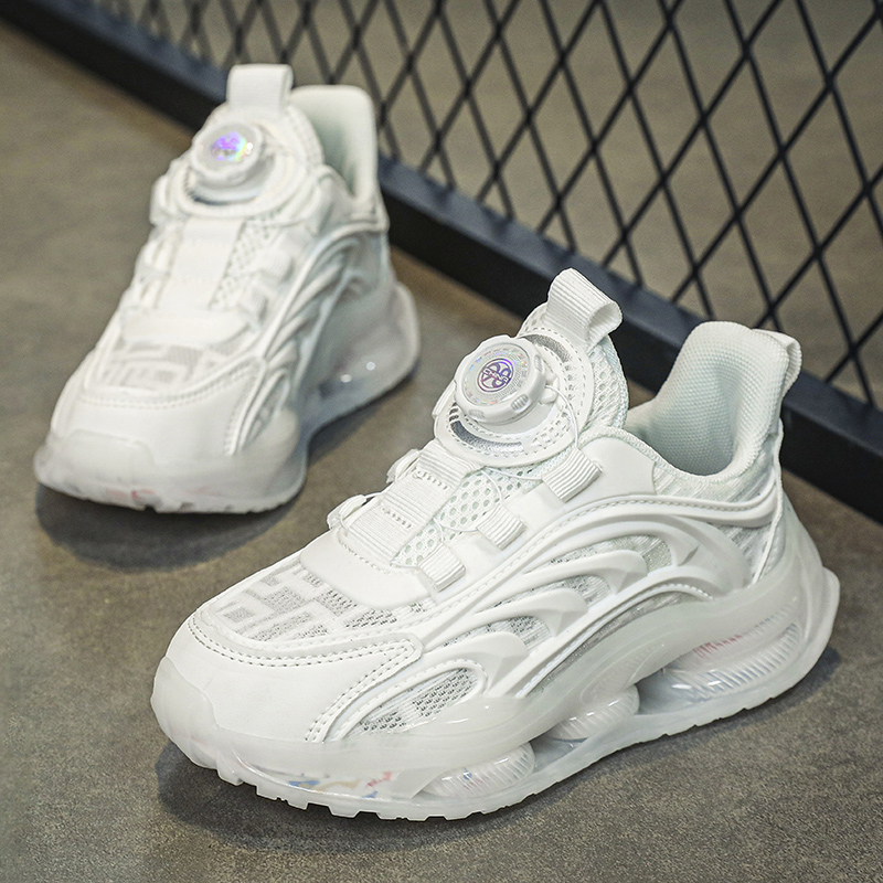 Children's White School Shoes  - Badminton Junior review and price