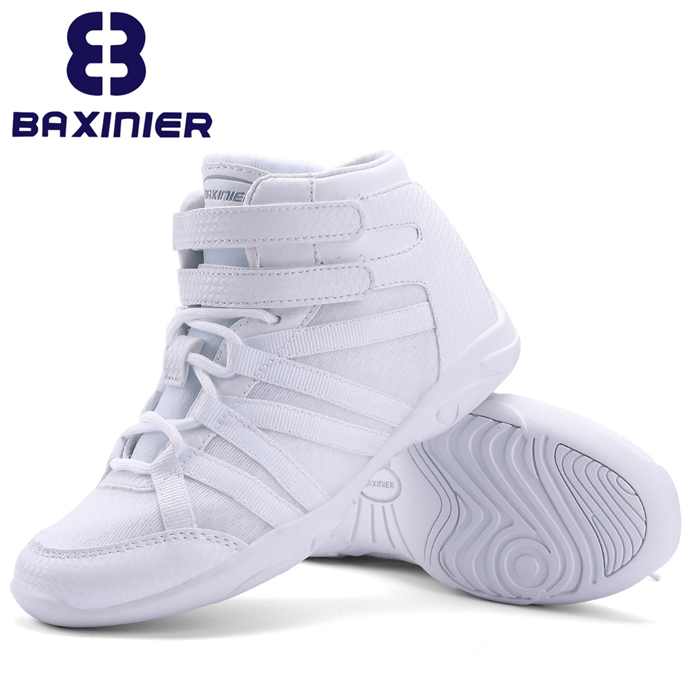 BAXINIER Girls White High Top  - Badminton Youth review and price