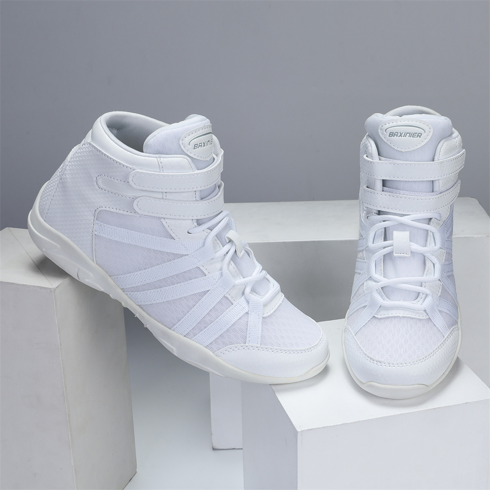 BAXINIER Girls White High Top  - Badminton Youth review and price