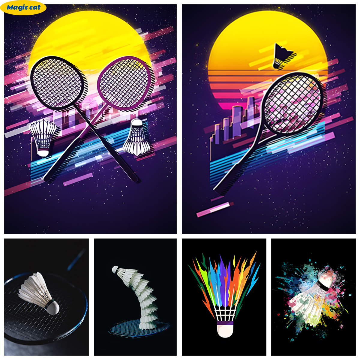 Badminton 5D Diamond Painting  - Badminton Poster review and price