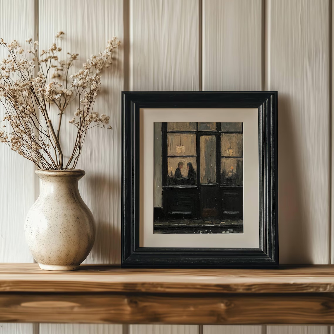 Romantic Café Window Art Canva - Badminton Poster review and price