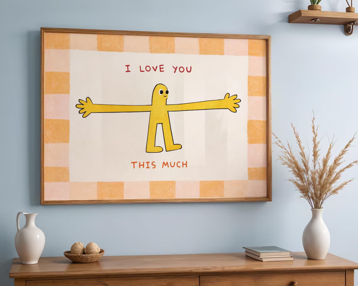 I Love You This Much Wall Art  - Badminton Poster review and price