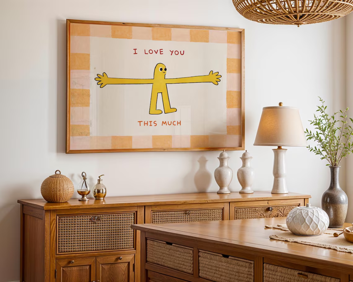 I Love You This Much Wall Art  - Badminton Poster review and price