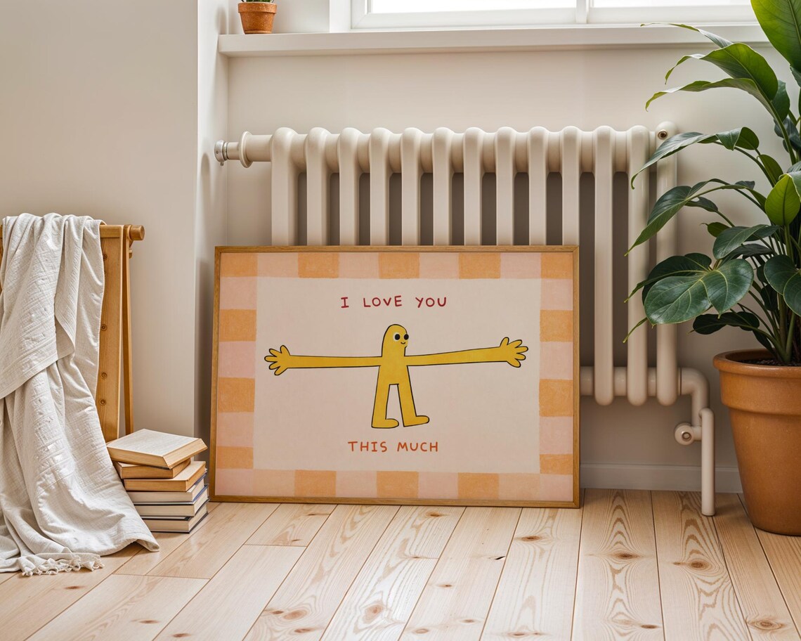 I Love You This Much Wall Art  - Badminton Poster review and price