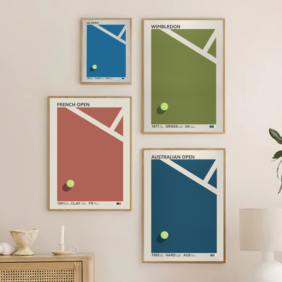 Tennis Tournaments Wall Art Pr - Badminton Quotes review and price