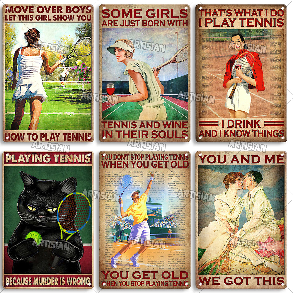 Artisian SPORT Metal Sign Tenn - Badminton Poster review and price