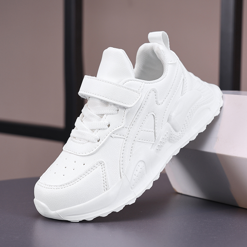 White Children's Leather Casua - Badminton Junior review and price